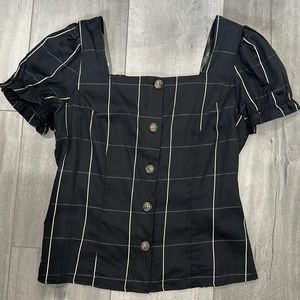 Who What Wear black square neck top